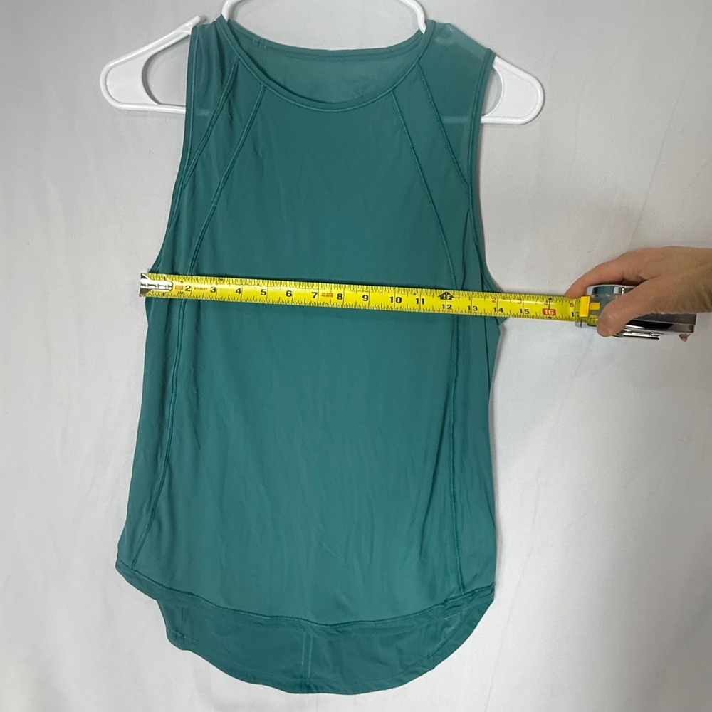 Lululemon Women's Sleeveless Athletic Tank Top Teal Size 6 Lightweight - Picture 3 of 8